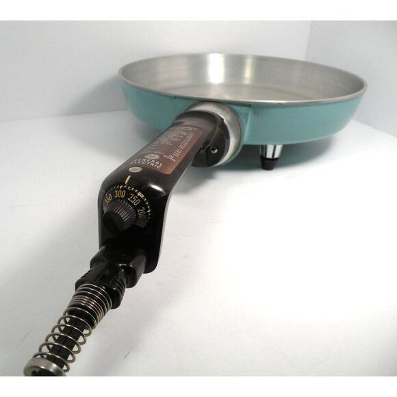 Vintage General Electric Electric Skillet With Lid Adjustable Heat Control Alumi - Picture 5 of 16